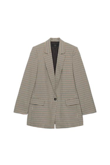 Zara BASIC BUTTON BLAZER - Multicolored