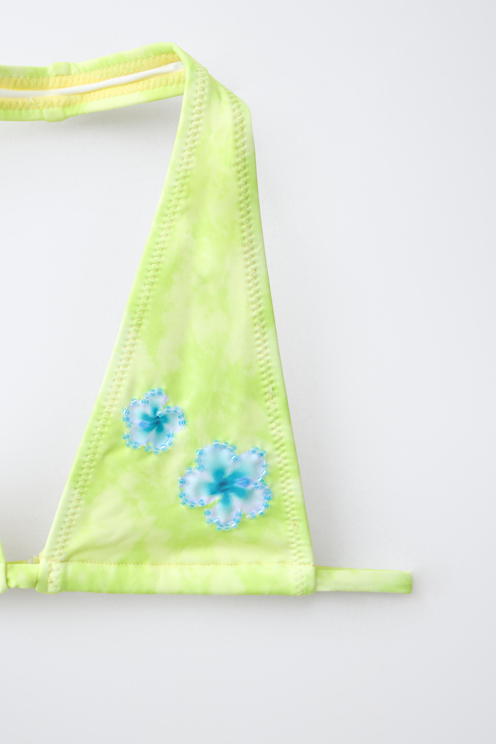 Купальник TIE-DYE HIBISCUS Ages для детей, крой бикини — Zara — фото 3