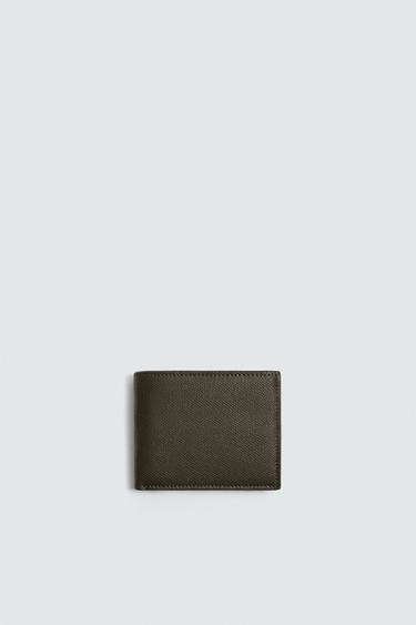 TEXTURED WALLET - Brown by Zara