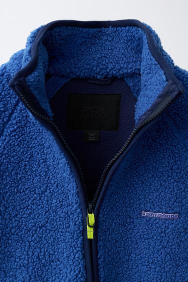 BLOUSON EFFET MOUTON - Bleu roi de Zara - Image 6