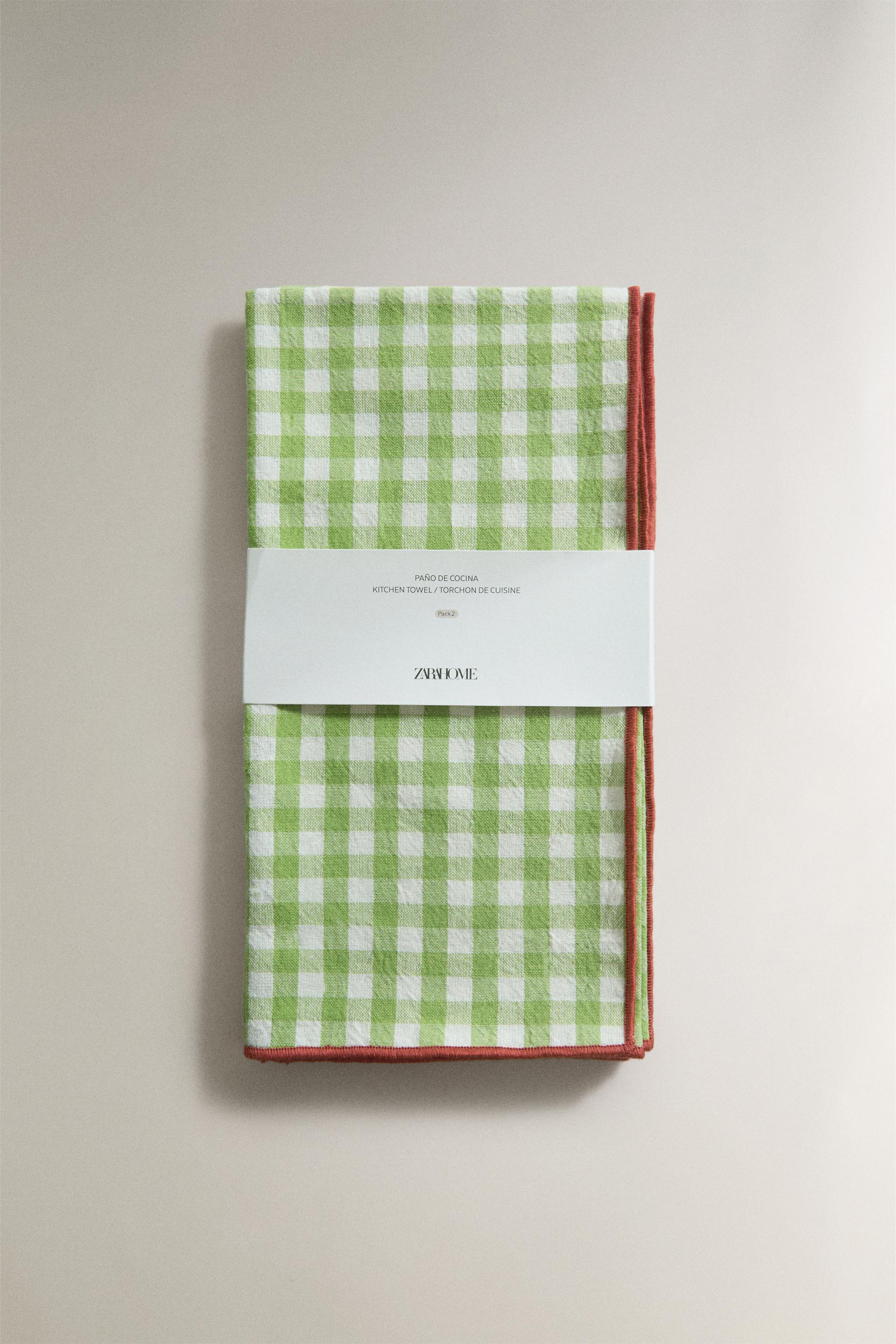 CHECK KITCHEN TOWEL PACK (PACK OF 2)