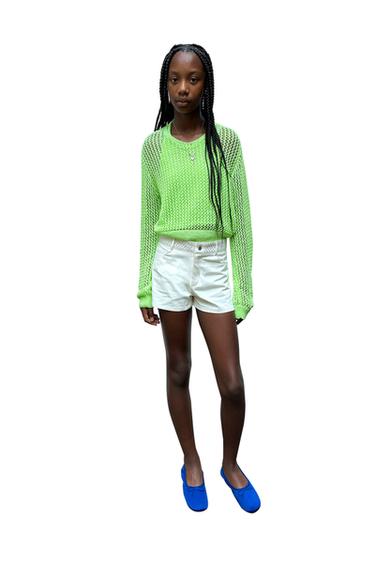 JERSEY DOBLE CAPA RED - verde lavado de Zara