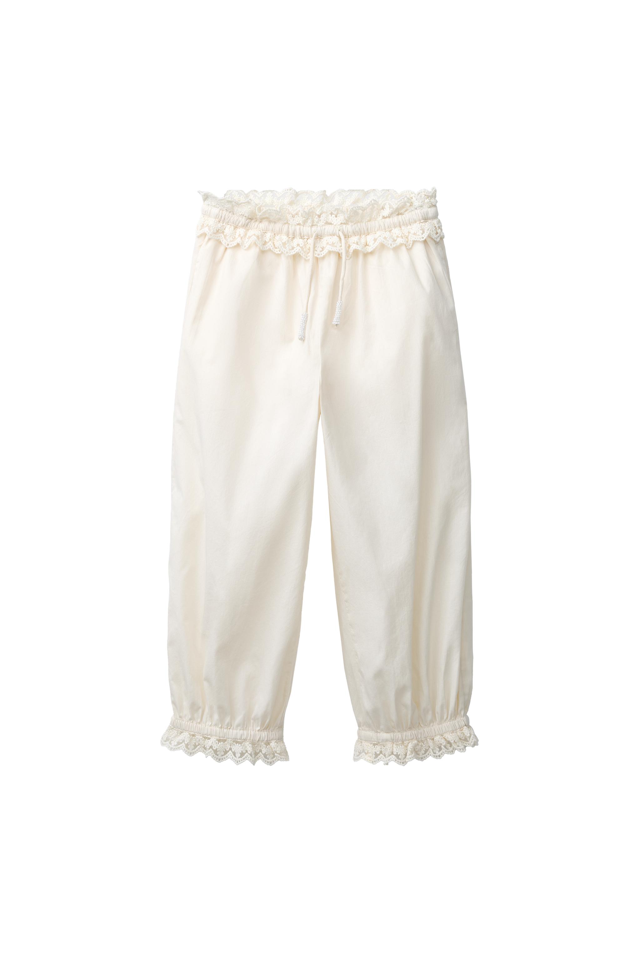 LACE PANTS - Ecru | ZARA United States