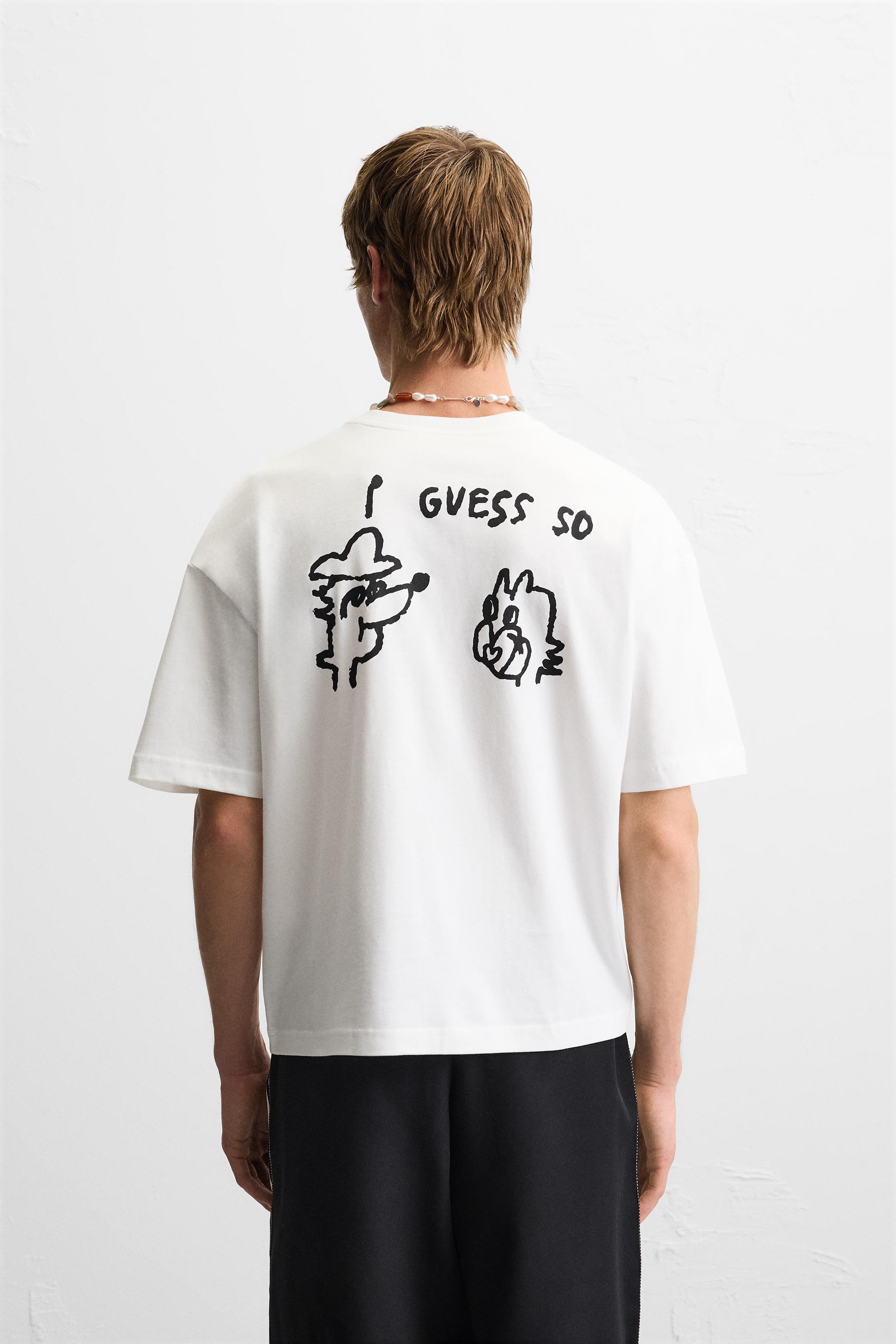 ♚﻿T♛︎S♛︎A♚﻿　2セット COMBINATION PRINT T-SHIRT - White | ZARA United States