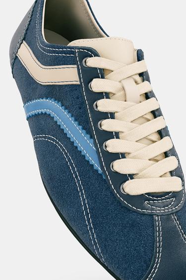 DEPORTIVO PIEL HARRY LAMBERT FOR ZARA x DISNEY - Azul de Zara - Imagen 0