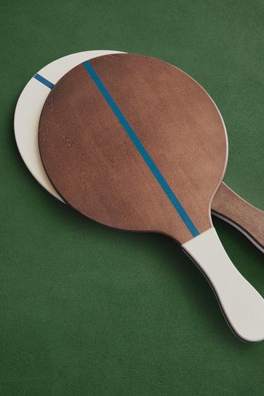 SET OF WOODEN RACKETS WITH CASE - Blue by Zara - Image 5