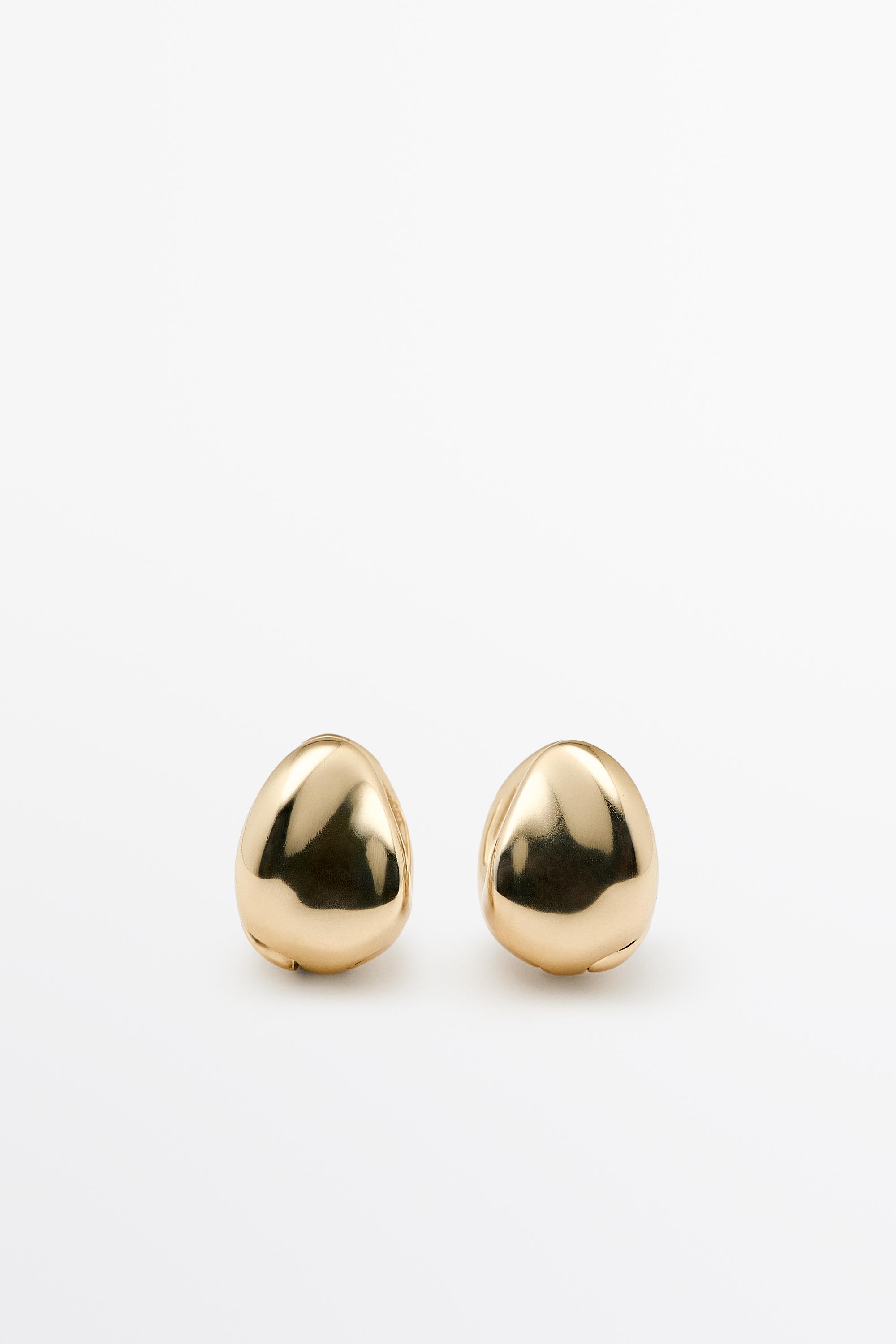 XS Bold Hoop Earrings — Golden