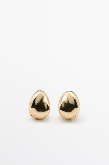 Pendientes aro xs bold - Dorado de Zara