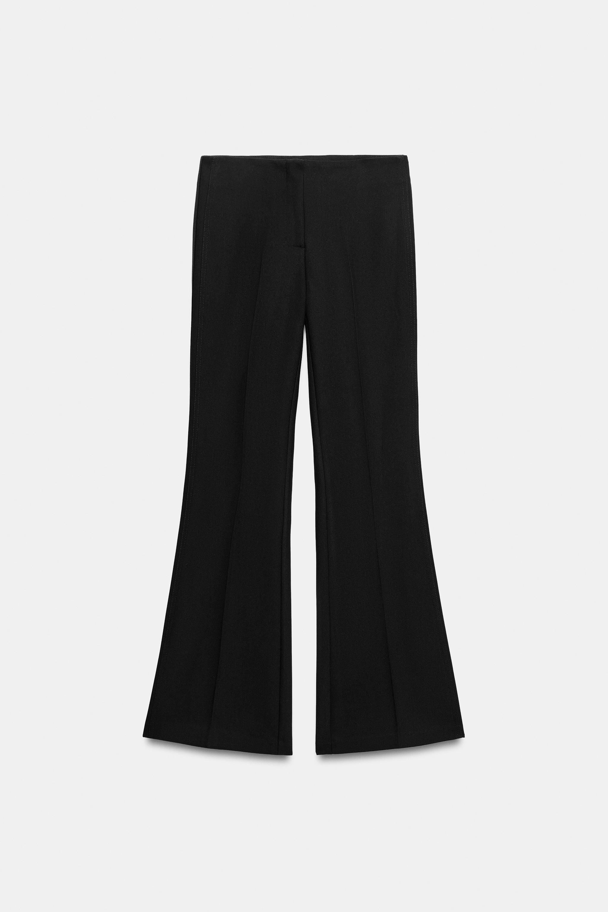 LOW-RISE FLARE PANTS