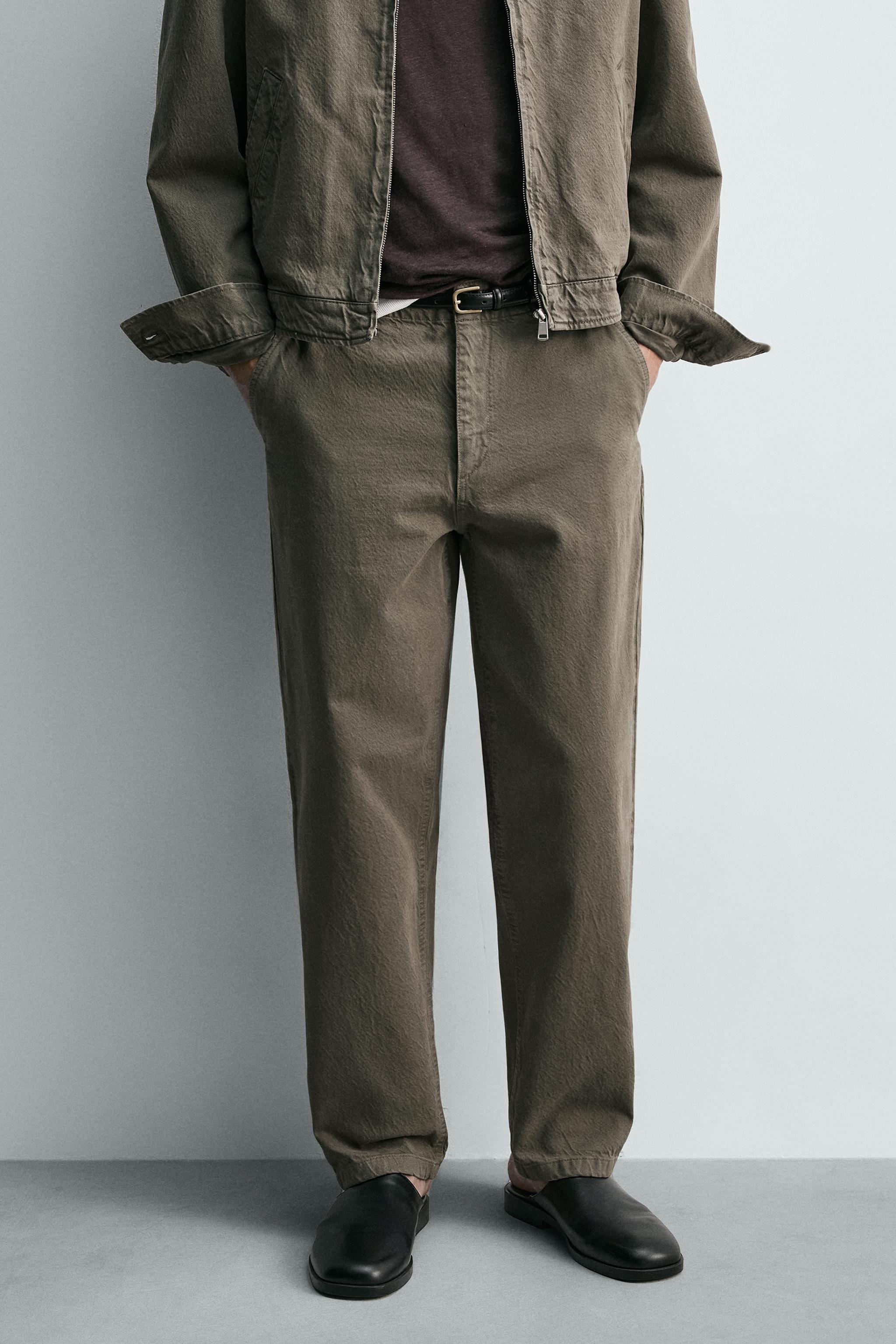 WASHED RELAXED FIT PANTS