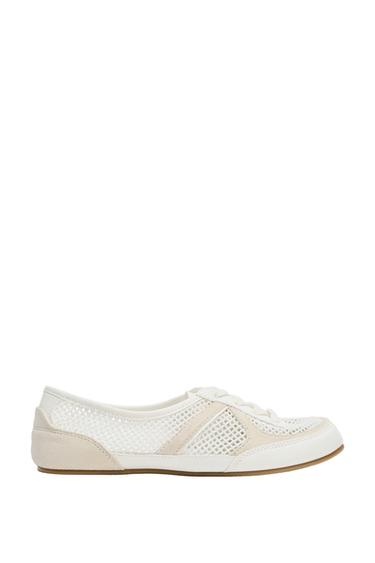 MESH TRAINERS - White by Zara
