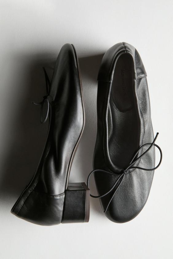 High-heel ballerinas from Zara - $200
