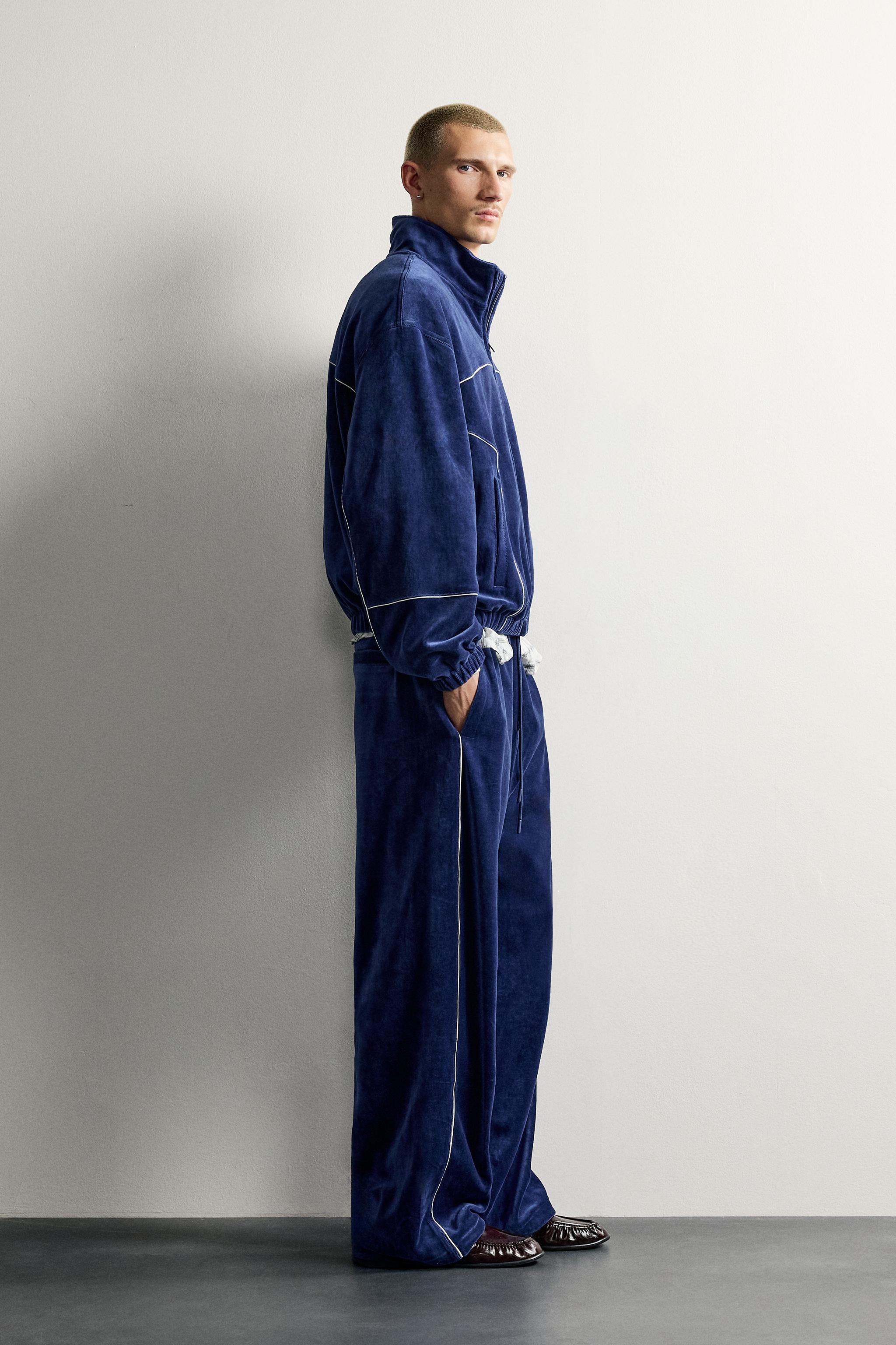 VESTE JOGGING RÉTRO VELOURS