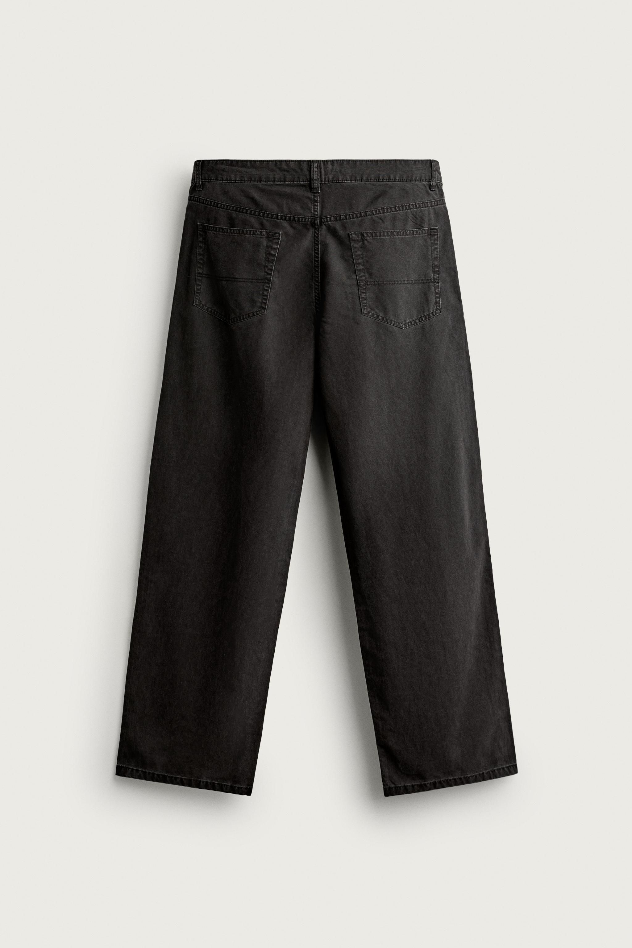 LYOCELL COTTON STRAIGHT FIT TROUSERS