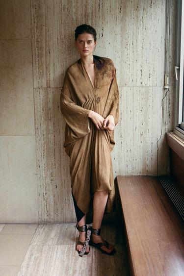 100% VISCOSE PRINTED DRESS - Multicoloured by Zara