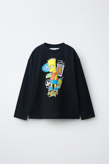 ФУТБОЛКА З ПРИНТОМ BART THE SIMPSONS™ - Чорний Zara