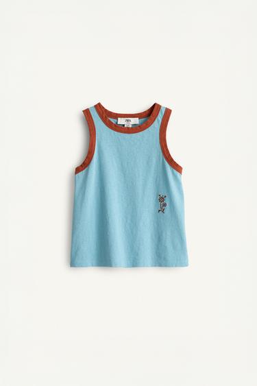 CAMISA SISA FLOR BORDADA LIMITED EDITION - Azul claro de Zara