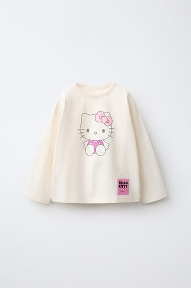 Zara MAJICA SA ŠLJOKICAMA HELLO KITTY © SANRIO – Ekru