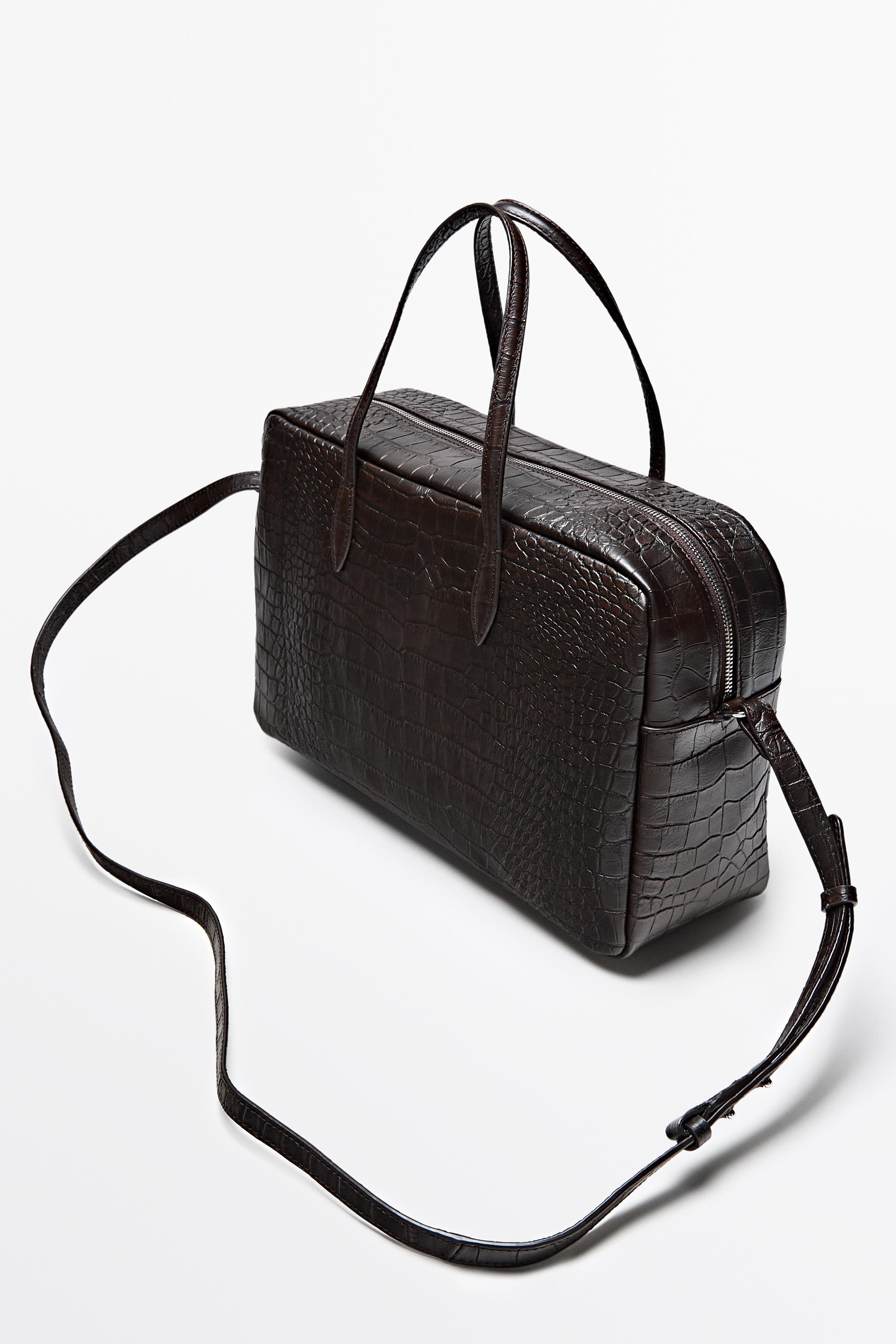 Sac duffle moyen en cuir texturé