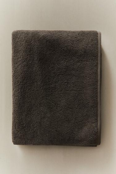 Zara EXTRA SOFT COTTON BATH TOWEL (700 GXM²) - Dark mink