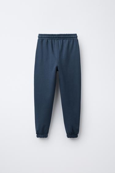 ENSEMBLE SWEAT À CAPUCHE ET PANTALON DE JOGGING INSCRIPTION - Bleu moyen de Zara - Image 5