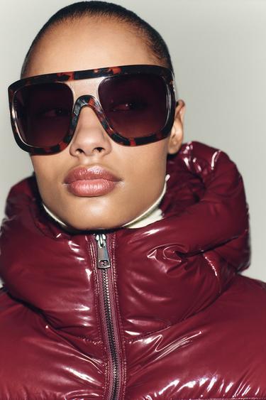 SHINY-EFFECT WATER-REPELLENT WINDPROOF ANORAK - Maroon by Zara - Image 2