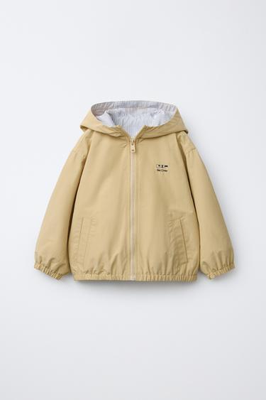 ÁO KHOÁC NHẸ CÓ MŨ - Màu be từ Zara