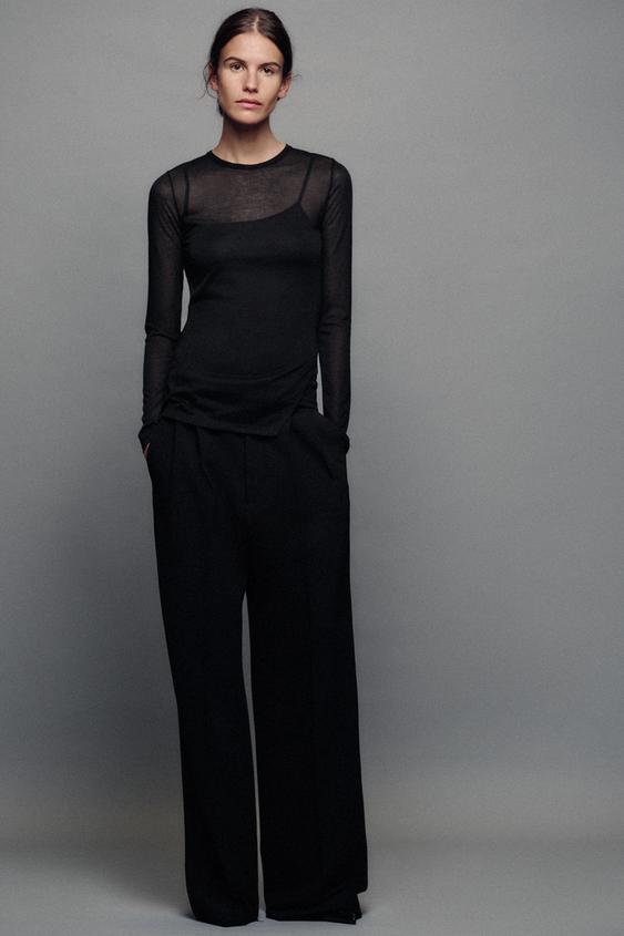 PLAYERA DOBLE - Negro de Zara - Imagen 0