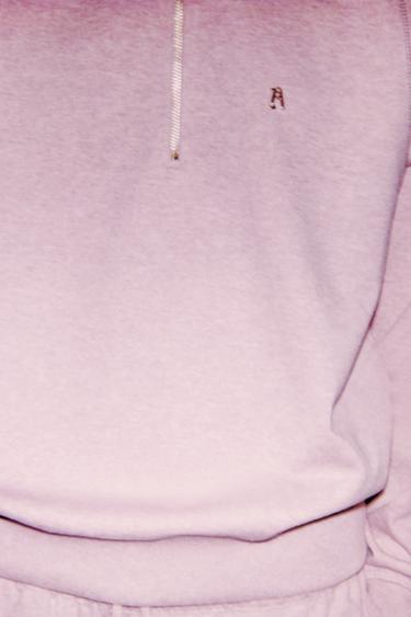 SWEAT ZIPPÉ ZA - Rose chiné de Zara - Image 4