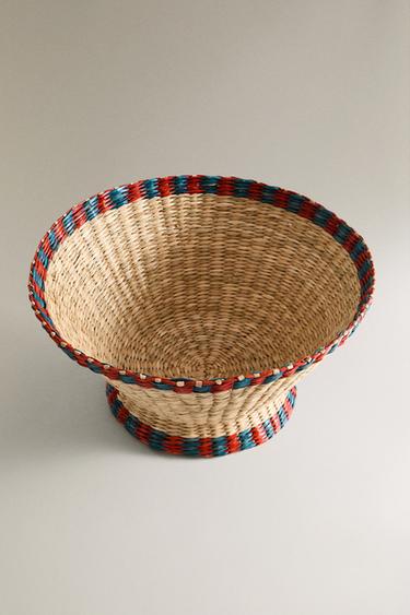 CONTRAST SEAGRASS BASKET - Light beige by Zara - Image 1