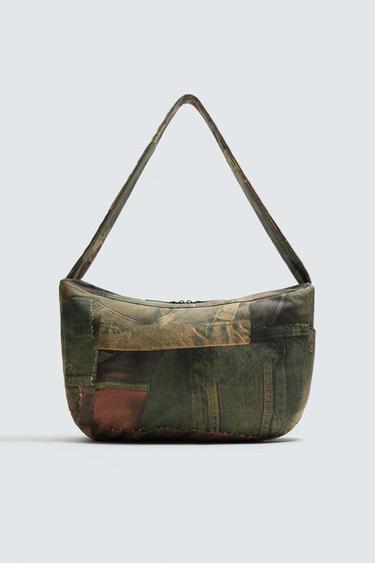 DENIM PRINT SHOULDER BAG - Multicoloured by Zara