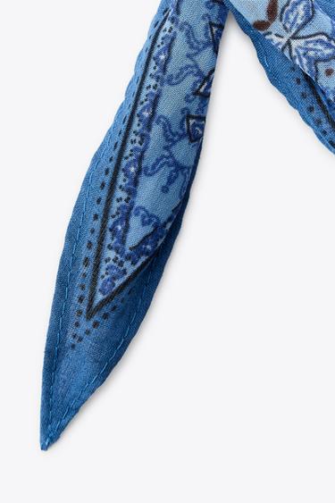 BANDANA COWBOY BAGUE - Bleu de Zara - Image 4