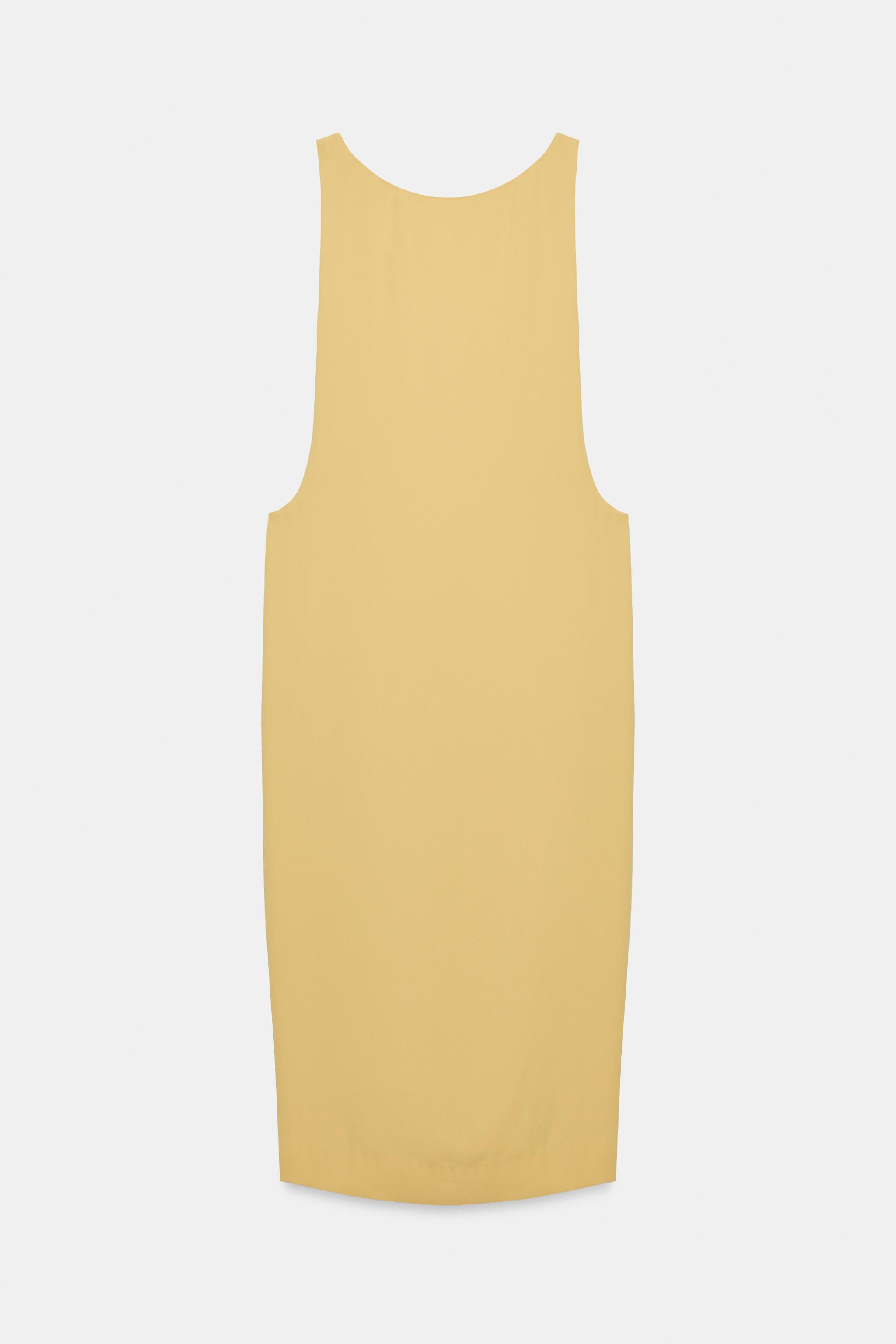 ROBE MI-LONGUE UNIE SANS MANCHES