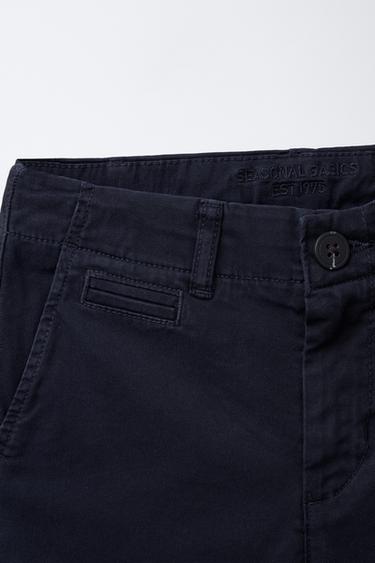 BERMUDA CHINO BASIQUE - Bleu marine de Zara - Image 2