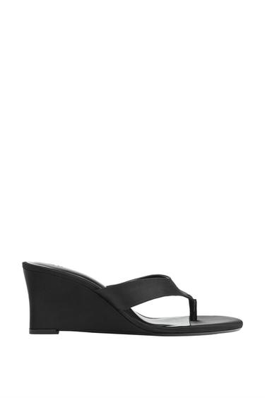 WEDGE SANDALS - Black by Zara