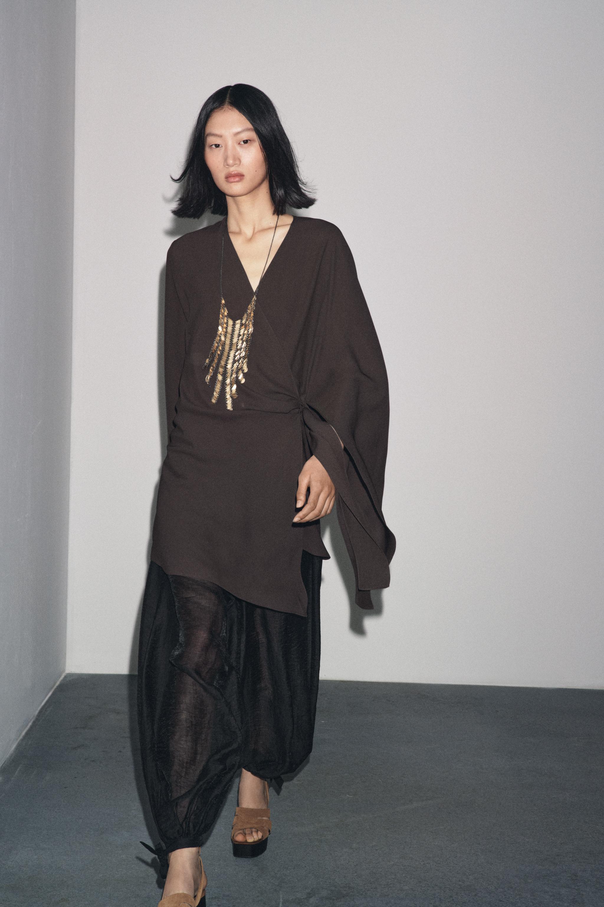BLOUSE CROISÉE ASYMÉTRIQUE ZW COLLECTION