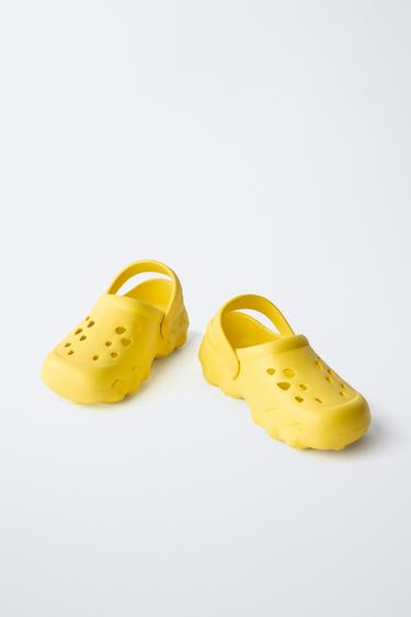 RUBBERISED SPORTY CLOGS - Yellow by Zara - Image 2