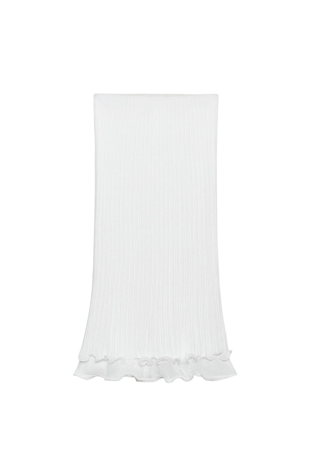 DOUBLE-LAYER KNIT MIDI SKIRT - image 3