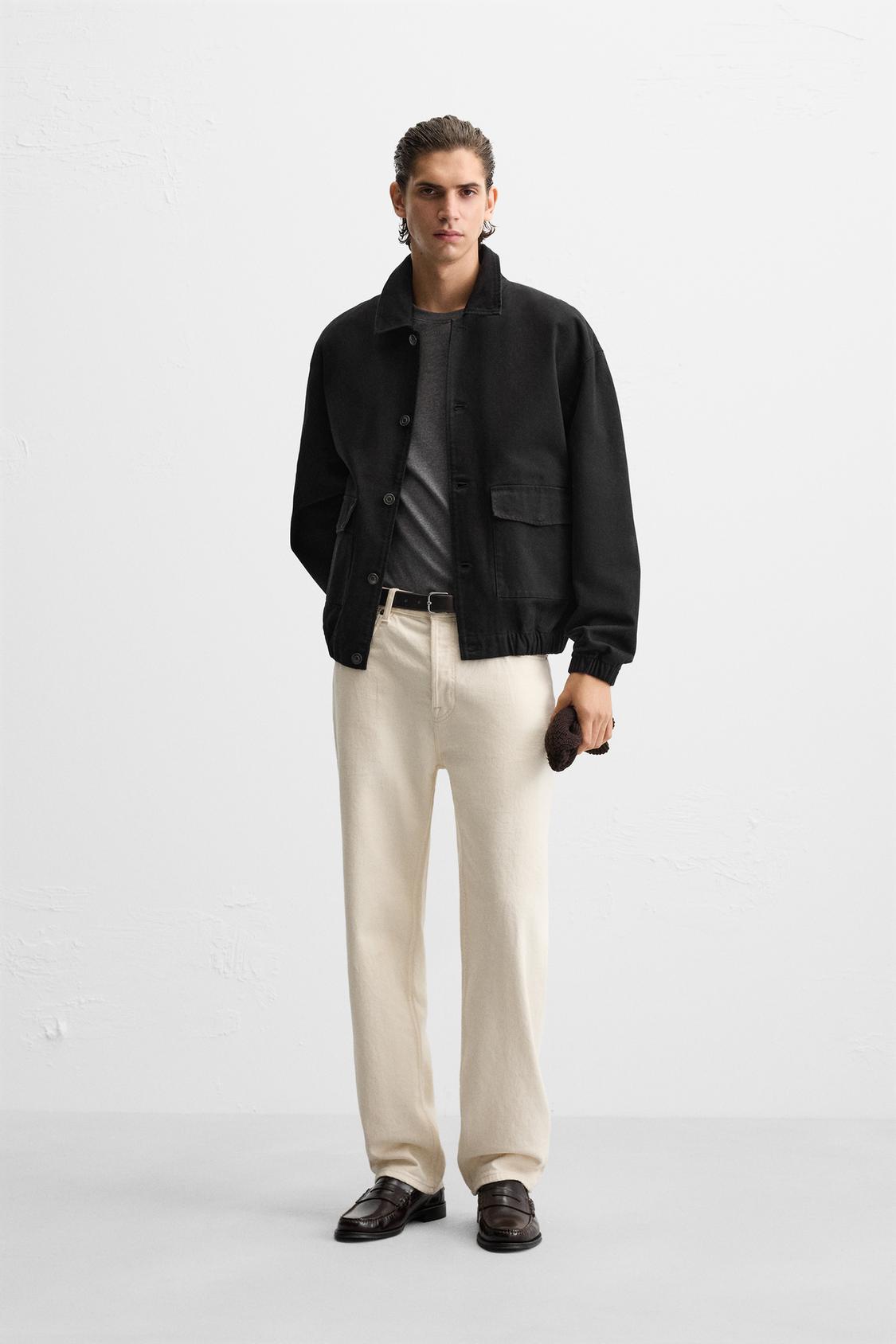 ХЛОПЧАТОБУМАЖНАЯ ПАРУСИНОВАЯ КУРТКА ZARA