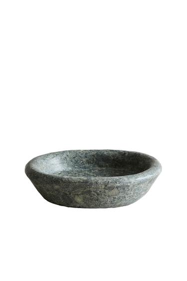 ΚΟΙΛΟΣ ΔΙΣΚΟΣ ΑΠΟ ΠΡΑΣΙΝΩΠΟ ΜΑΡΜΑΡΟ - Πράσινο του Zara