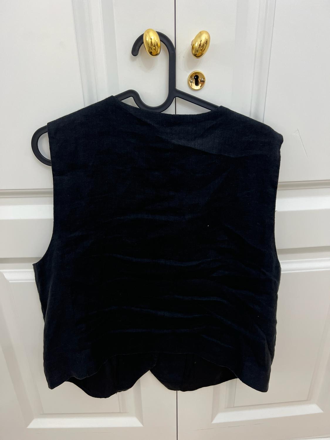 TAILORED LINEN BLEND WAISTCOAT - Image 2