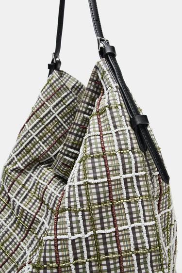 TOTE BAG WITH SHINY APPLIQUÉS - Green by Zara - Image 5