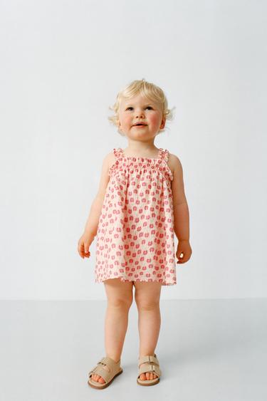 ROBE ET CULOTTE PALMIERS - Rose foncé de Zara - Image 4