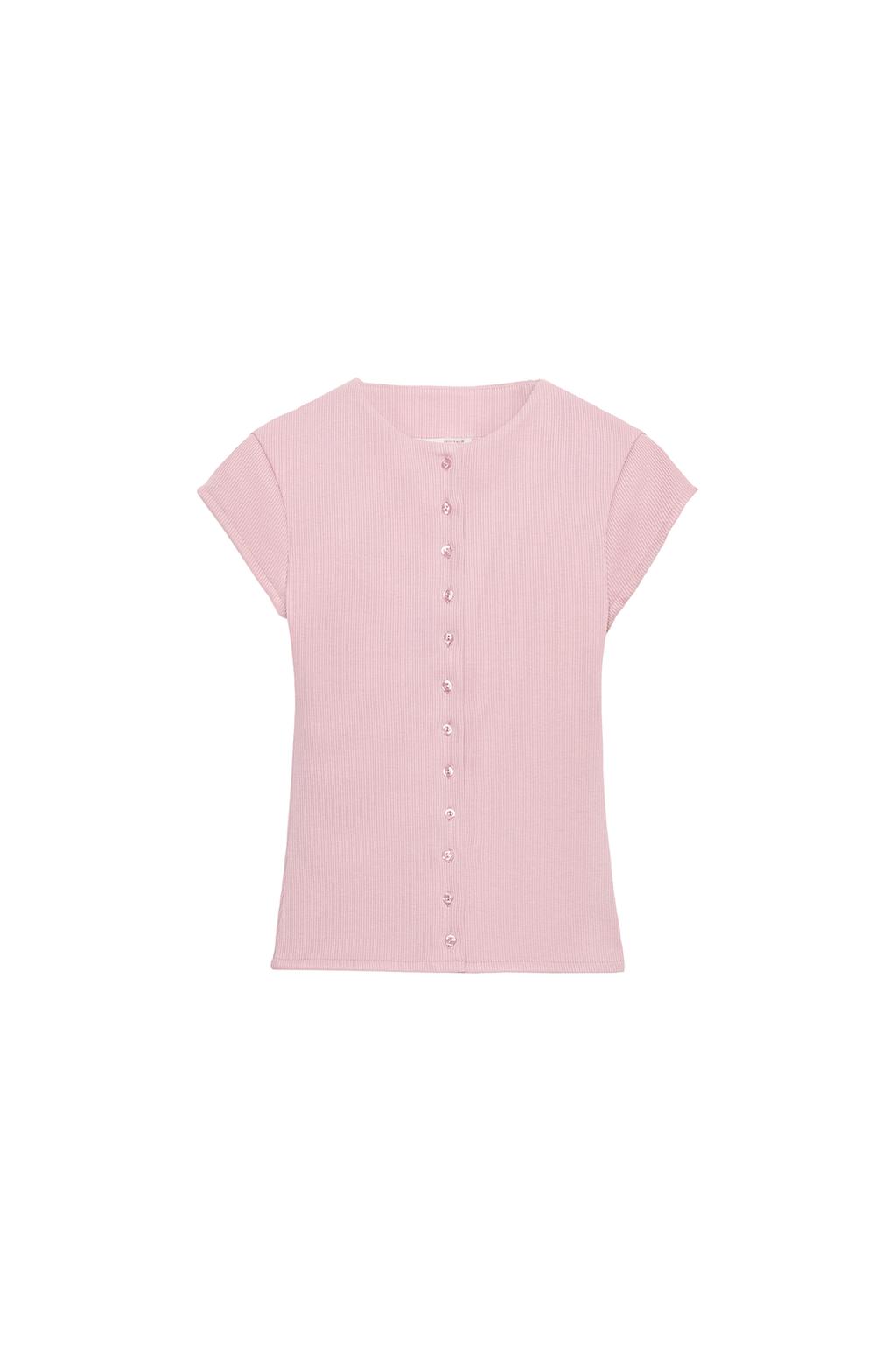 RIBBED BUTTON-UP T-SHIRT - image 3