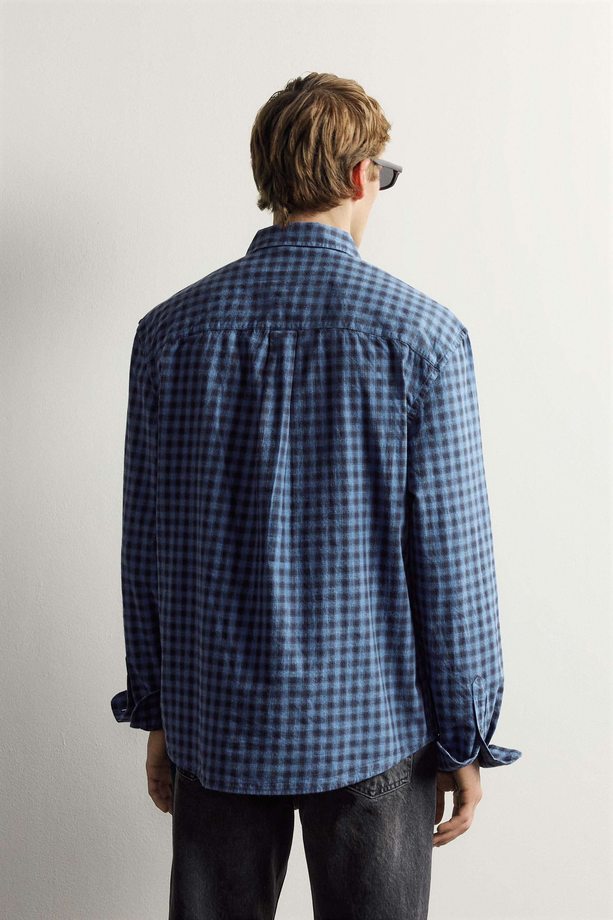 AARON LEVINE X ZARA CHECKED TWILL SHIRT