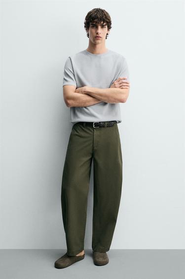 SABOTS EN CUIR - Vert de Zara - Image 1