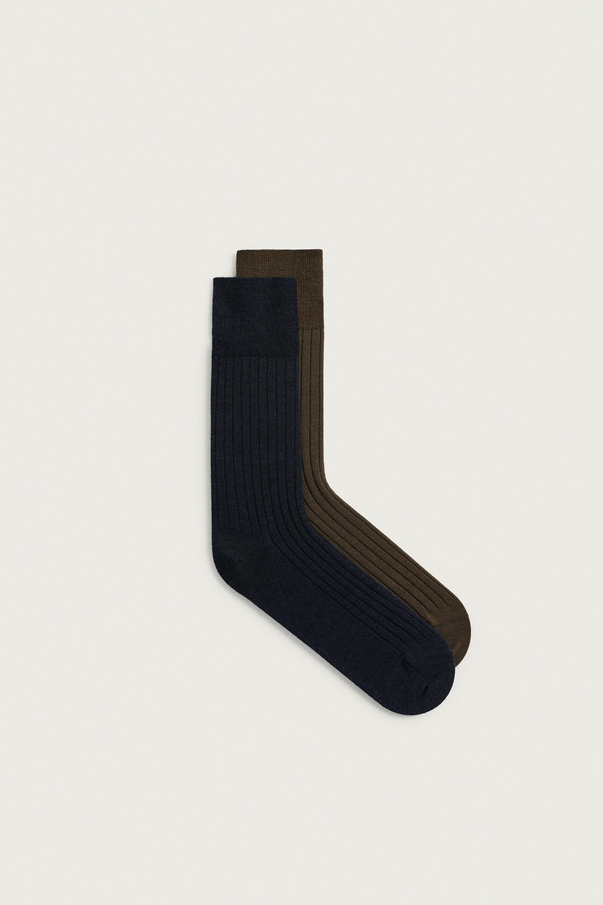 CALCETINES PUNTO CON LANA PACK 2