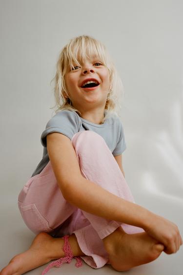 Zara TWILL BALLOON PANTS - Pink