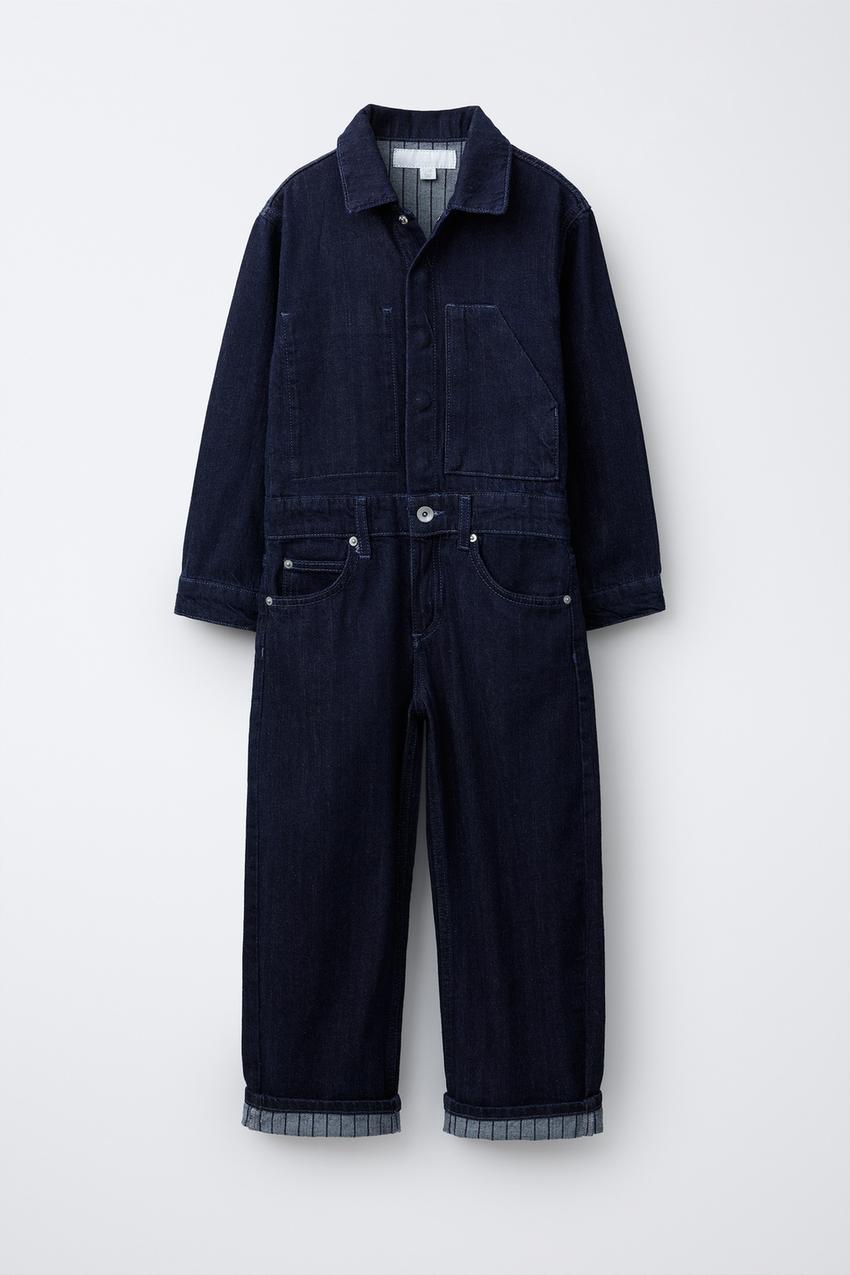 デニムジャンプスーツ - ブルー | ZARA Japan / 日本