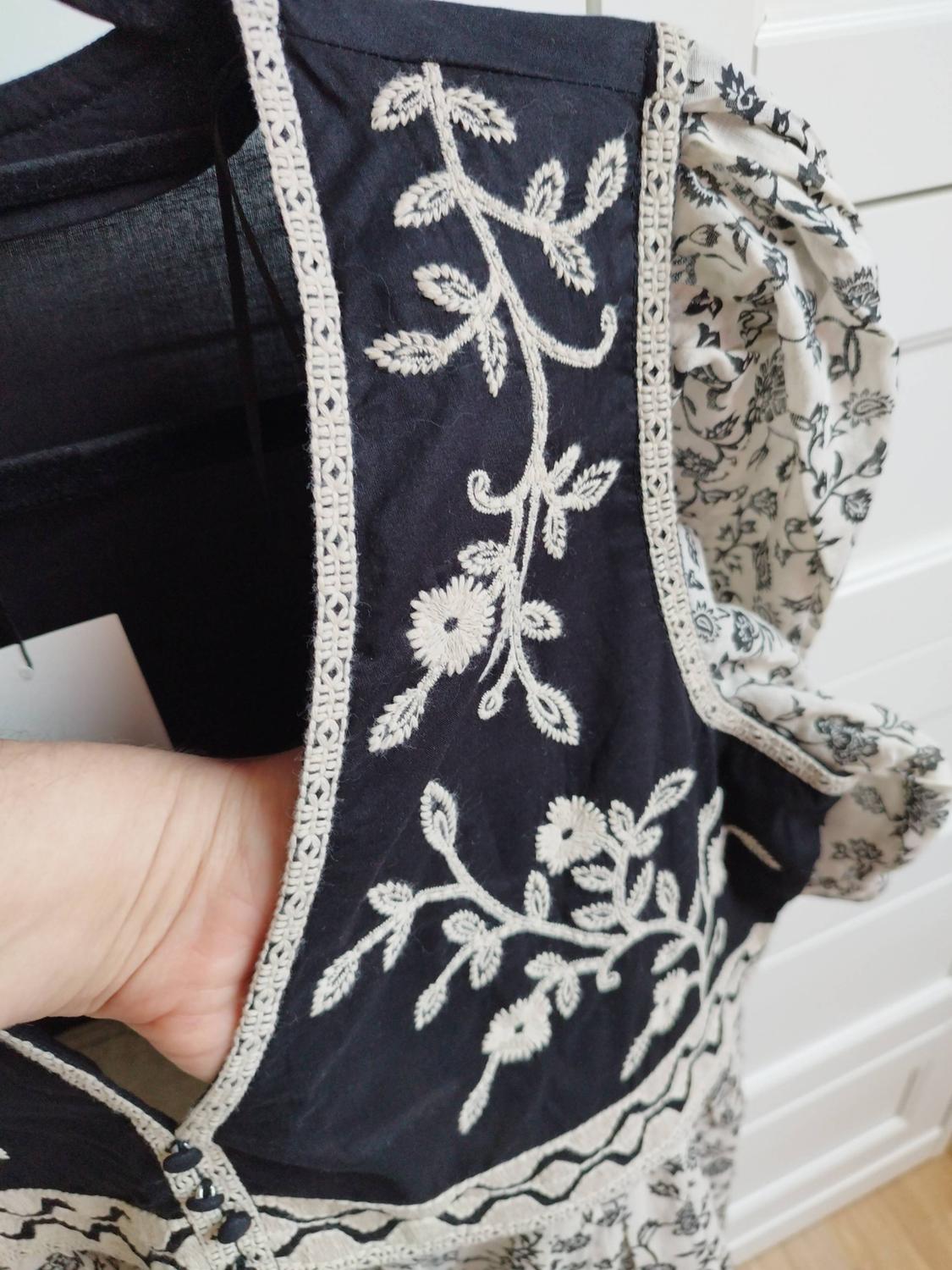 FLORAL PRINT COMBINED SHORT DRESS - Image 2